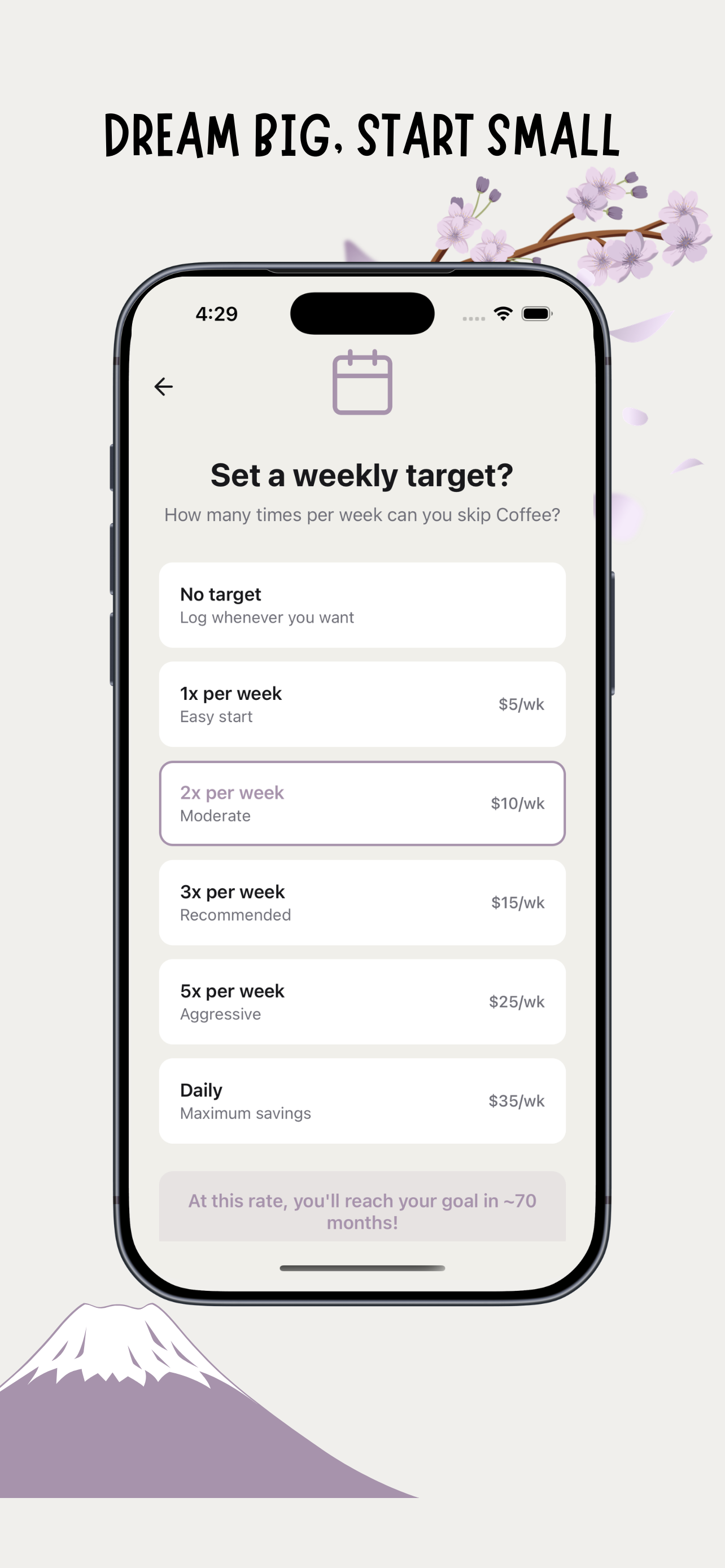 Dream Big, Start Small